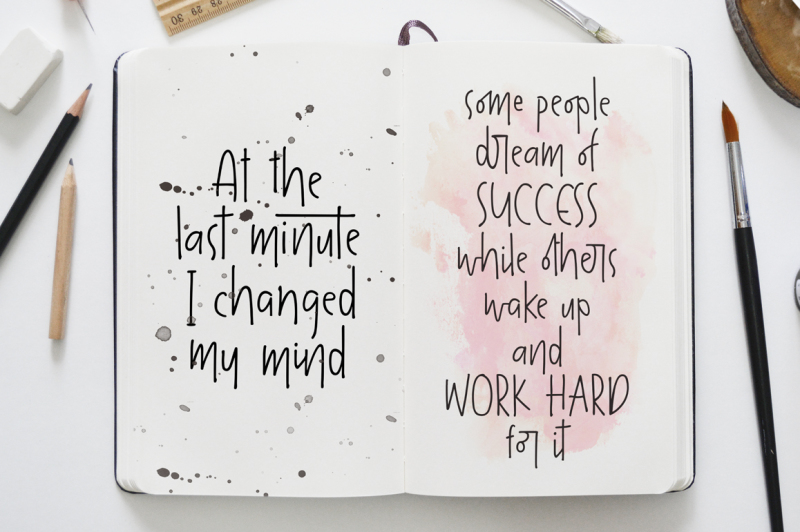 the-overthinkers-hand-lettering-font