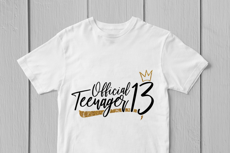 official-teenager-13-svg-cut-file