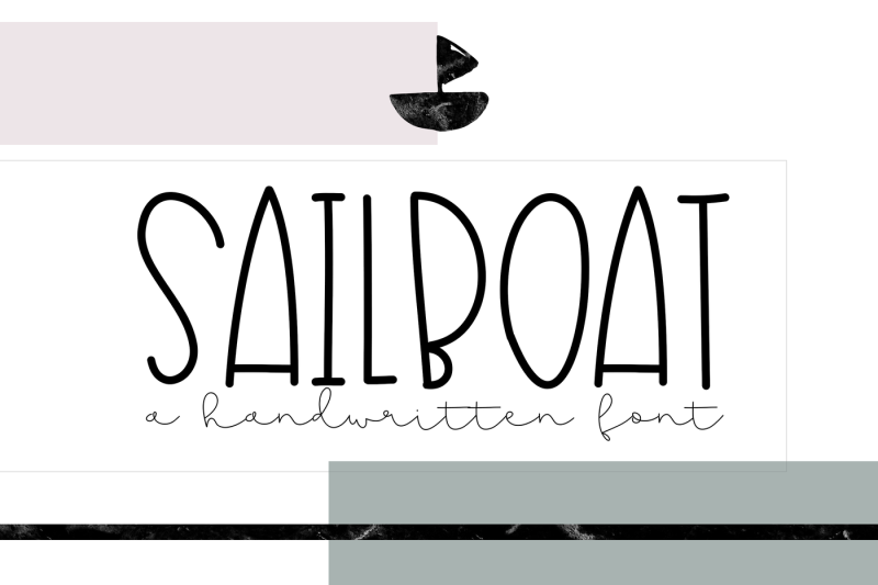 sailboat-a-cute-handwritten-font