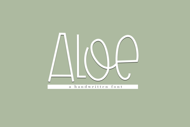 aloe-a-handwritten-font