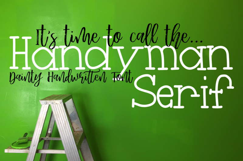 handyman-serif-handwritten-font