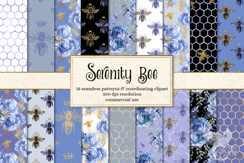 serenity-bee-digital-paper