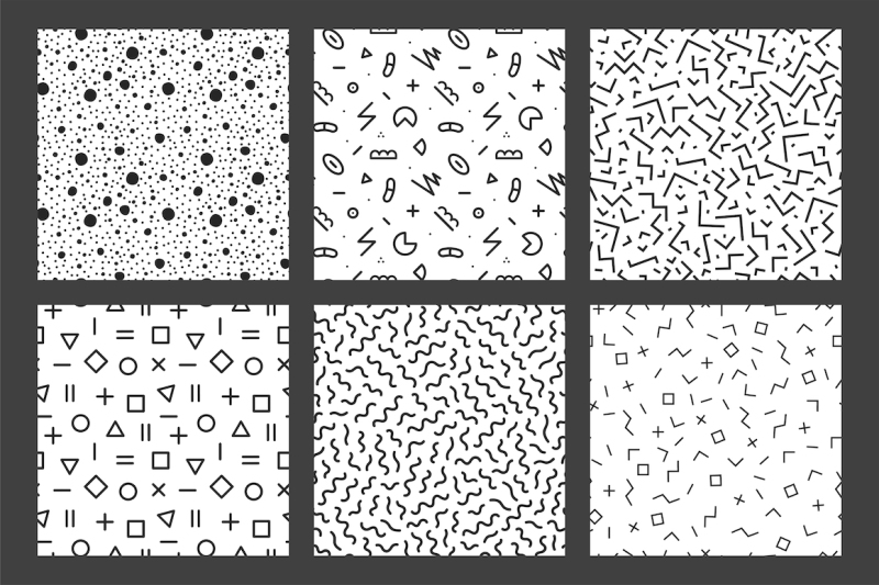 memphis-seamless-patterns-collection