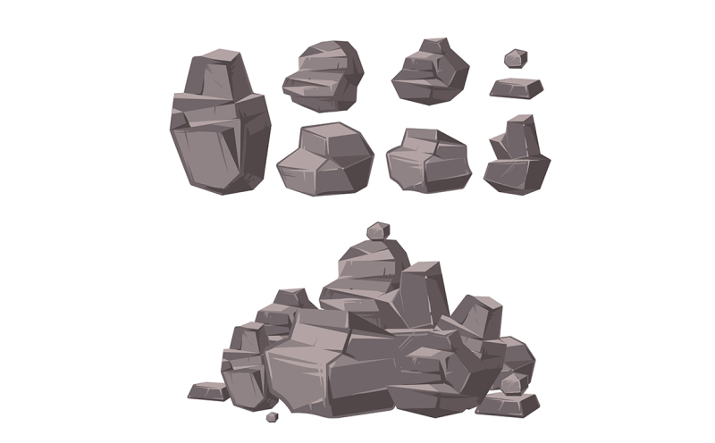 cartoon-3d-rock-granite-stones-stack-of-boulders-vector-set