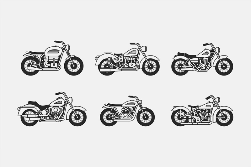 set-vintage-motorcycle