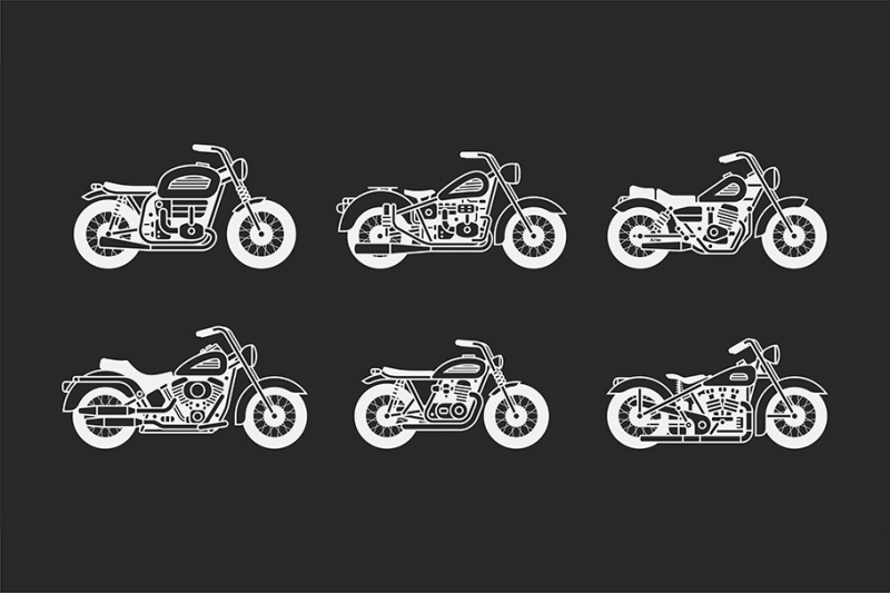 set-vintage-motorcycle