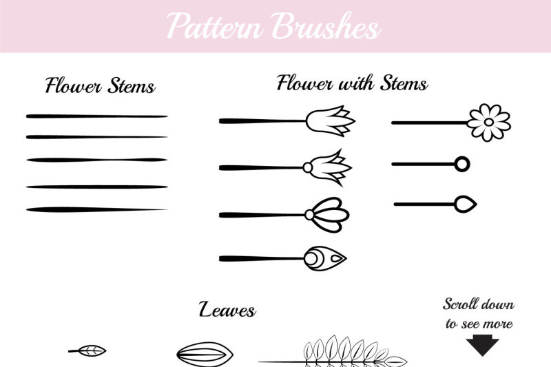 110 Floral Brushes For Adobe Illustrator By Elionorka Thehungryjpeg Com