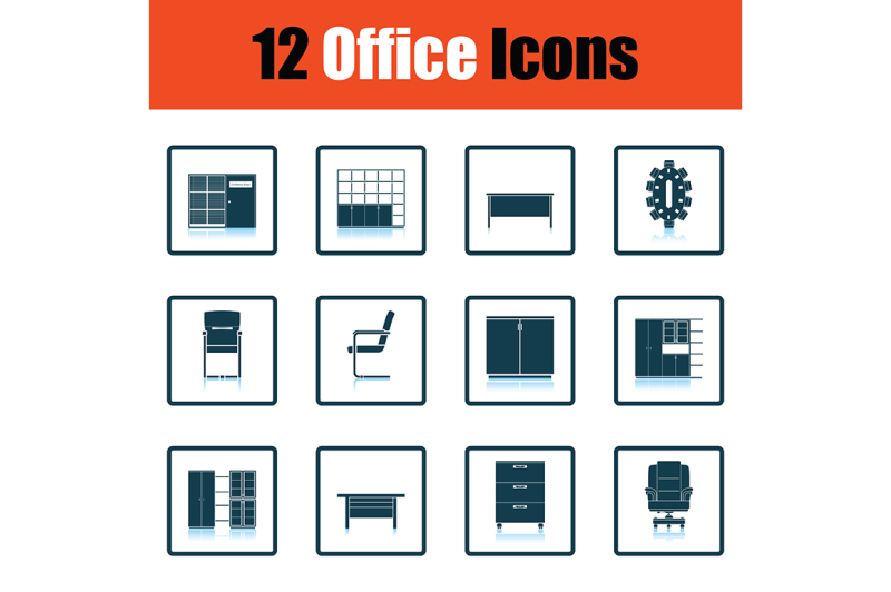 office-furniture-icon-set