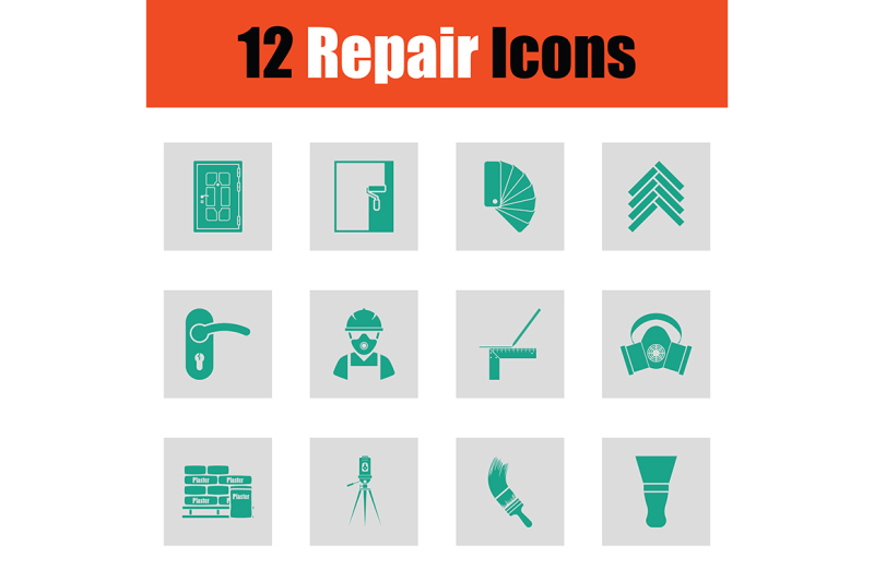 set-of-flat-repair-icons