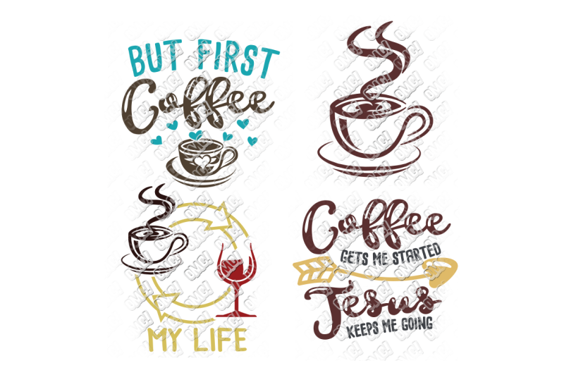 Coffee SVG Bundle in SVG/DXF/PNG/JPEG/EPS By OhMyCuttables ...