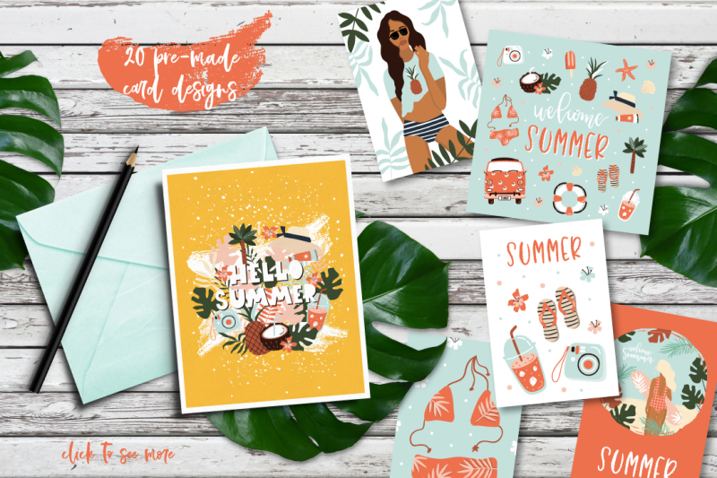 summer-in-hawaii-clipart-collection