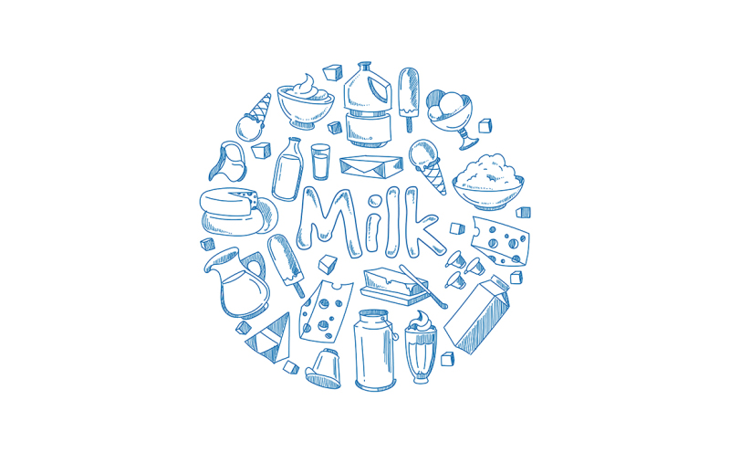 sketch-milk-products-farm-breakfast