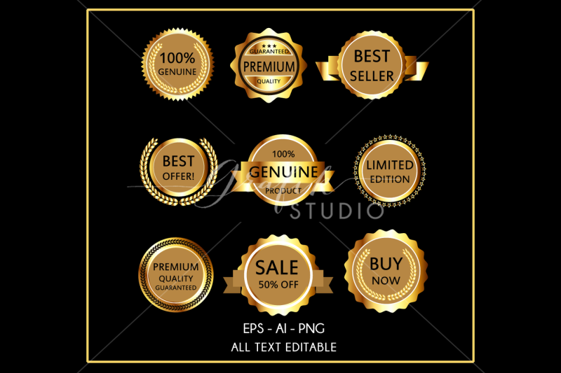 gold-business-labels-vector
