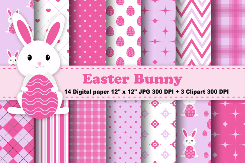 easter-bunny-digital-paper-easter-digital-papers-easter-eggs-pattern