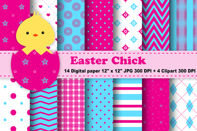 easter-chick-digital-paper-easter-digital-paper-chick-digital-paper