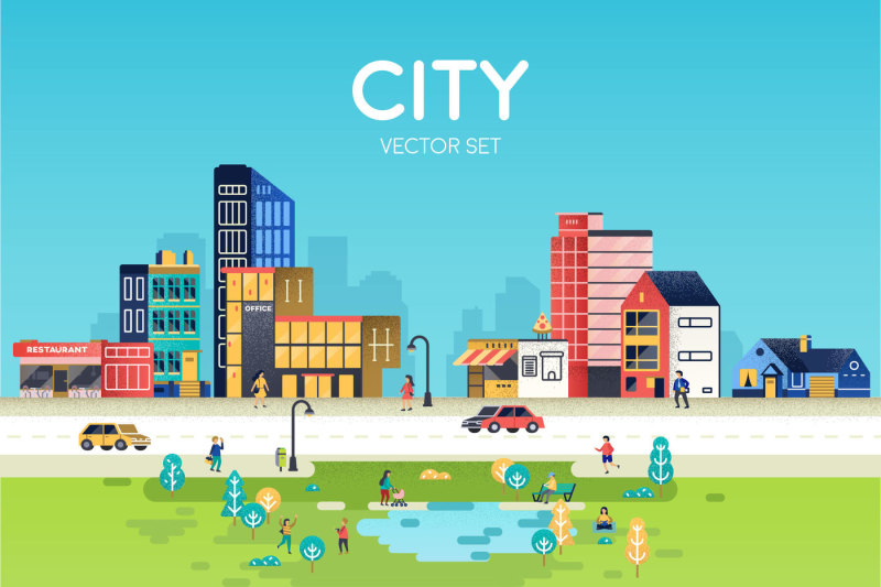 vector-city-set