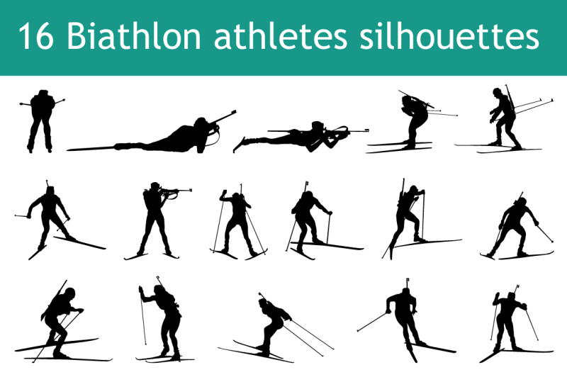 biathlon-silhouette-set