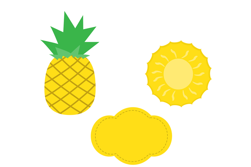 pineapple-digital-paper-fruits-background-summer-background