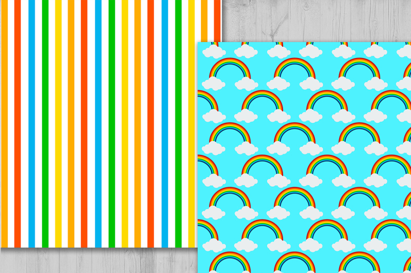rainbow-digital-paper-cloud-background-rainbow-pattern-background
