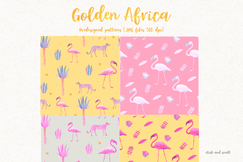 golden-africa-watercolor-set