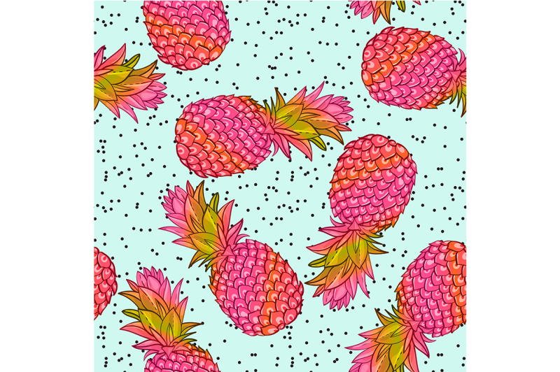 pineapple-creative-trendy-seamless-pattern