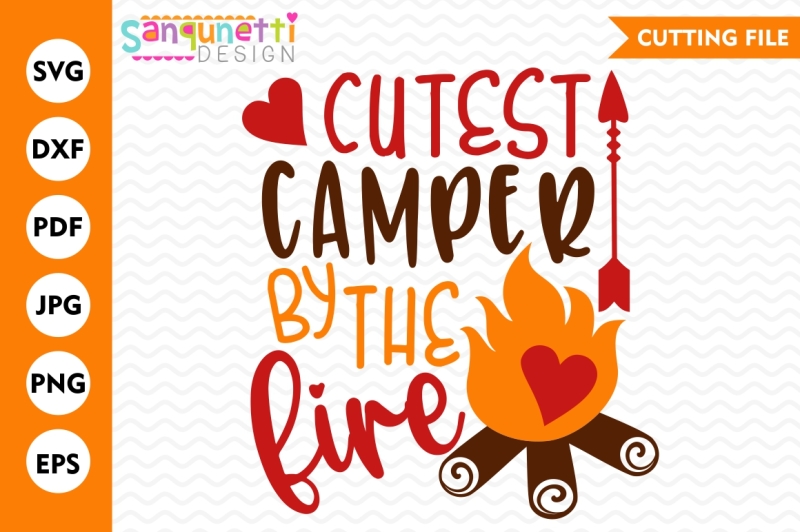 Download Cutest camper by the fire SVG, Camping SVG, campfire SVG ...