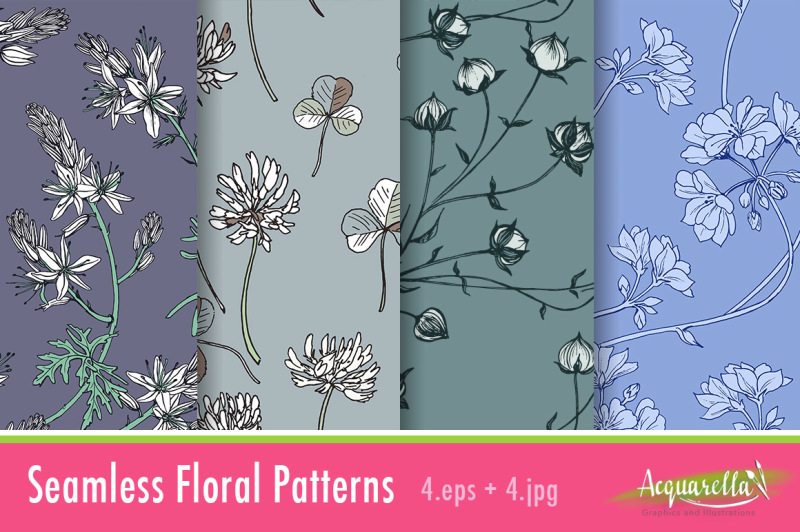 cold-colors-set2-floral-patterns