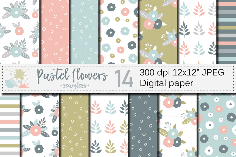 pastel-flowers-seamless-pattern-peach-blue-green-floral-digital-paper