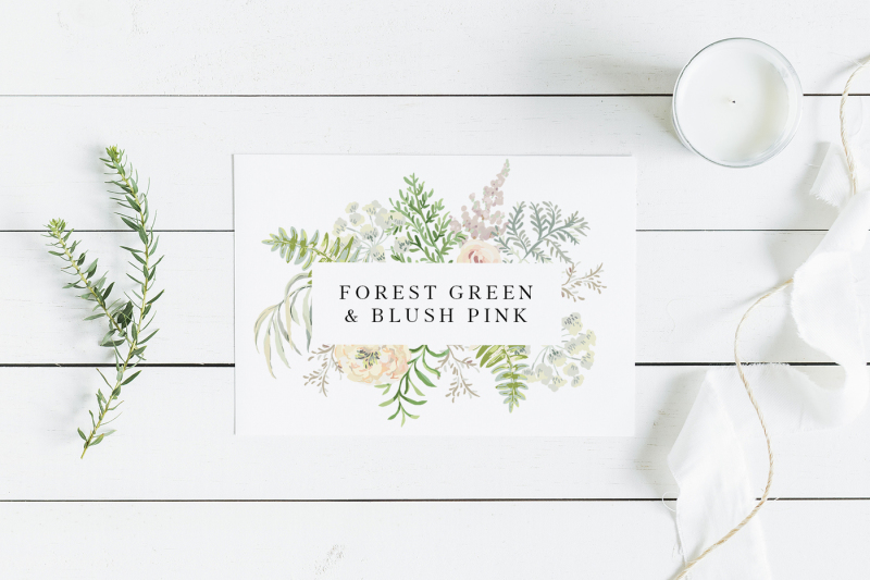 forest-green-and-blush-pink