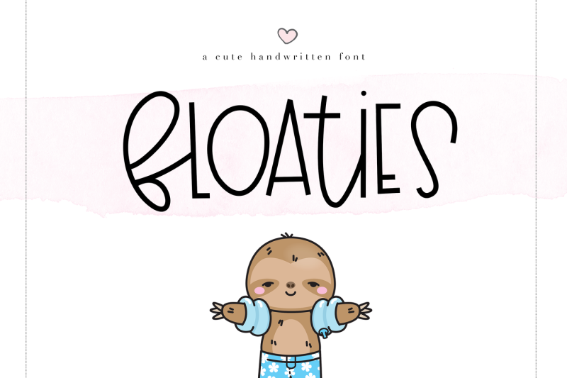 floaties-a-cute-handwritten-font