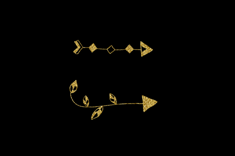 gold-glitter-arrows-clipart-set-golden-doodle-arrow-wedding-clip-art