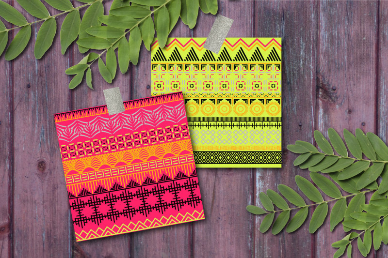 tribal-vector-seamless-patterns