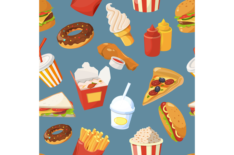 fast-food-vector-seamless-pattern-with-cold-water-sandwich-and-burger