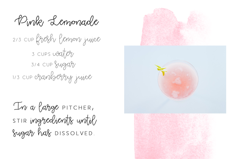 pink-lemonade-handwritten-script-with-watercolor-textures