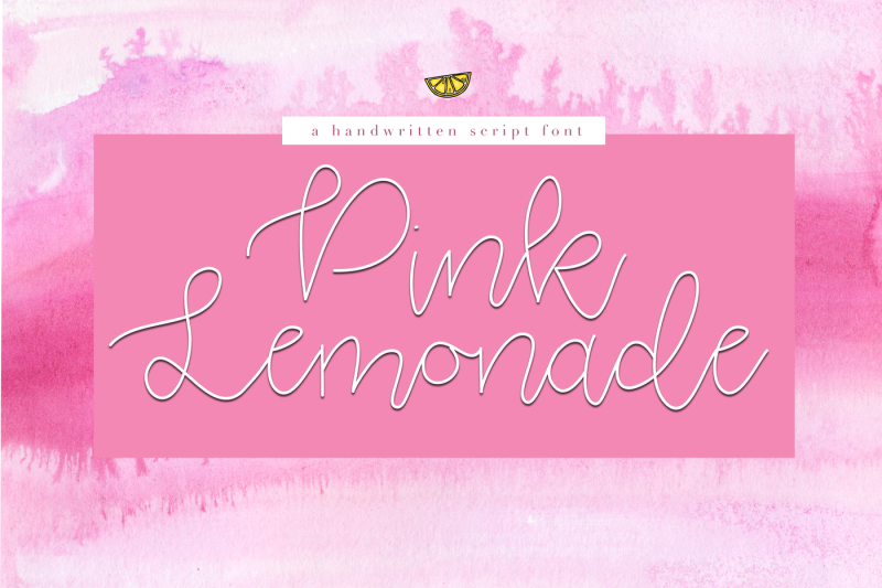 pink-lemonade-handwritten-script-with-watercolor-textures