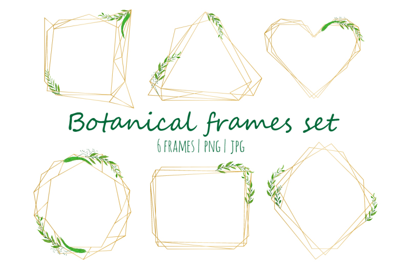 geometrical-frames-with-watercolor
