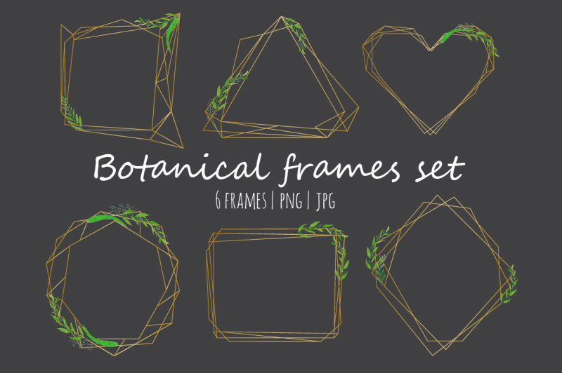 geometrical-frames-with-watercolor