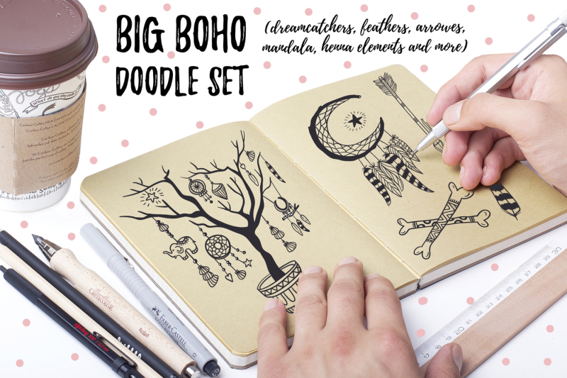 big-boho-doodle-set