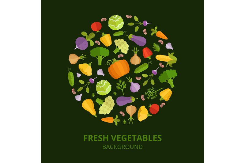 natural-foods-illustration-vegetables-vector-pictures-in-circle-shape