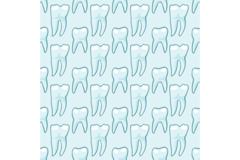 white-teeth-on-blue-background-vector