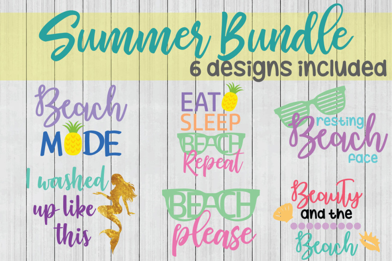Summer SVG Bundle, Beach SVG, Cuttable File for Silhouette