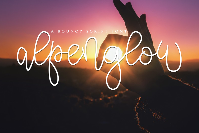 alpenglow-a-bouncy-script-font