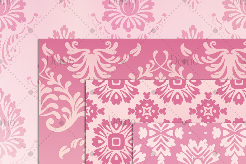 16-pink-damask-texture-papers-ombre-paper-luxury-vintage-paper