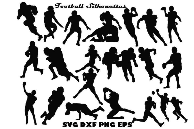 Football Silhouette SVG PNG DXF EPS By twelvepapers | TheHungryJPEG.com