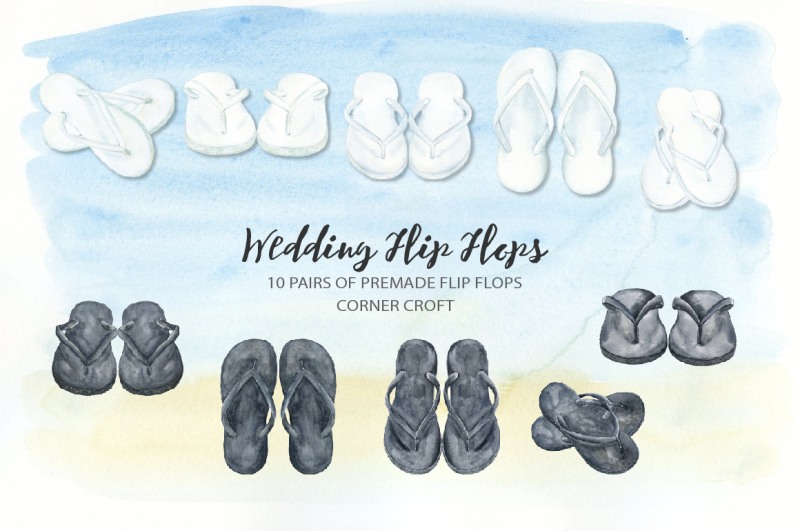 wedding-flip-flops-clipart
