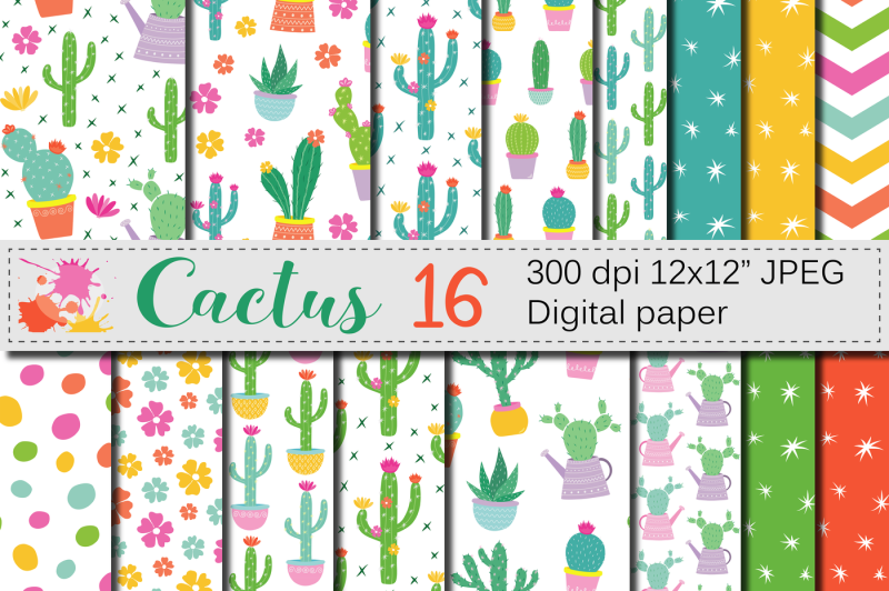 cactus-digital-paper-cute-cacti-plants-seamless-patterns