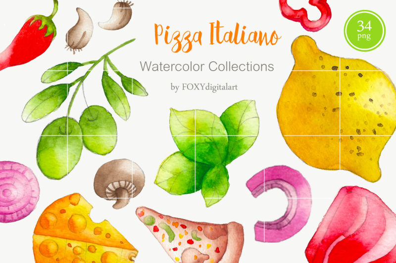 watercolor-pizza-party-and-restaurant-clipart