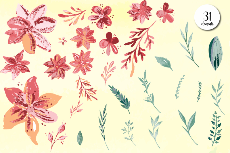 watercolor-blush-flower-and-leaf-collection-watercolor-floral-design