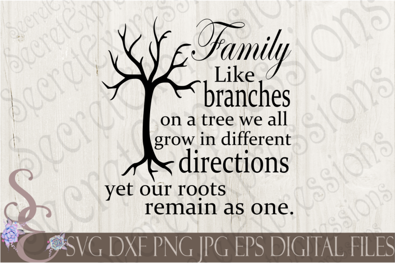 Family Like Branches SVG By SecretExpressionsSVG | TheHungryJPEG.com