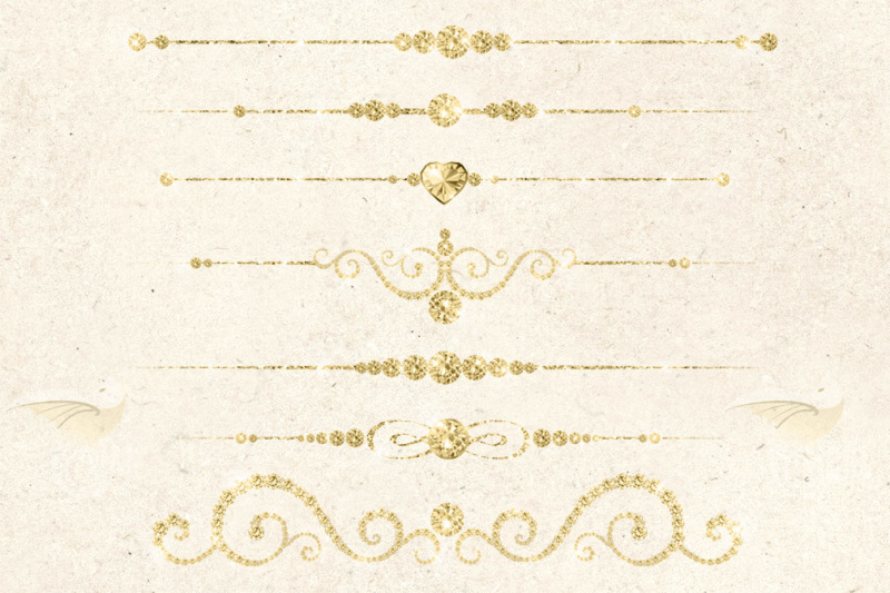 gold-diamond-dividers-clipart